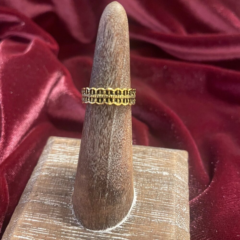 Gold Plated Abilene Band Size 6